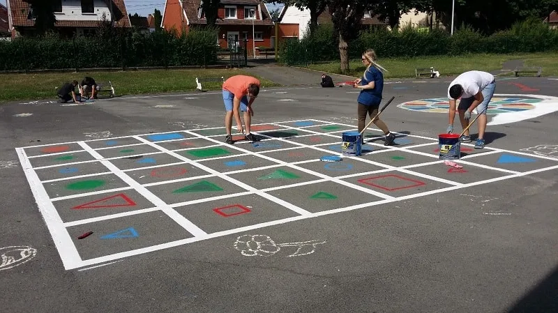 Des aménagements dans les cours d’écoles pour une rentrée en forme !
